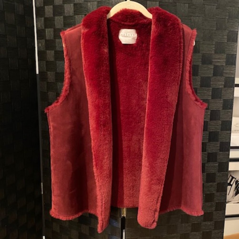 Velvet by Graham & Spencer  Cranberry Vest